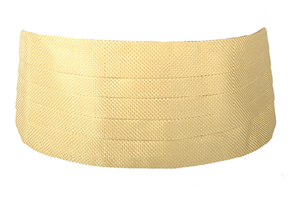 Limited Edition Cummerbund Set - Gold Tone On Tone