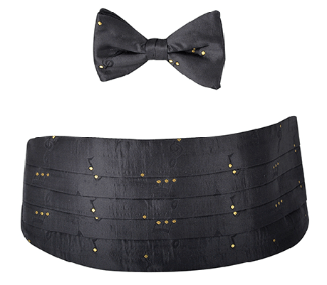 Limited Edition Cummerbund Set - Black and Gold