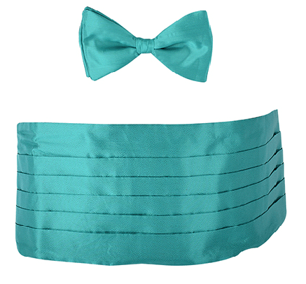 Limited Edition Cummerbund Set - Teal Green